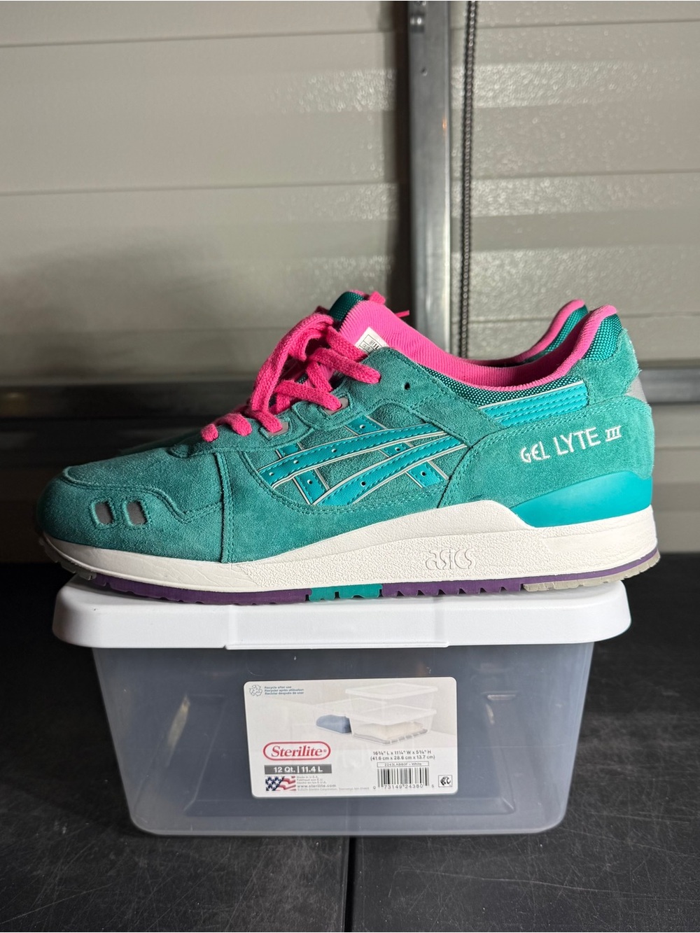 Size 12 - Asics Gel Lyte 3 Tropical Green